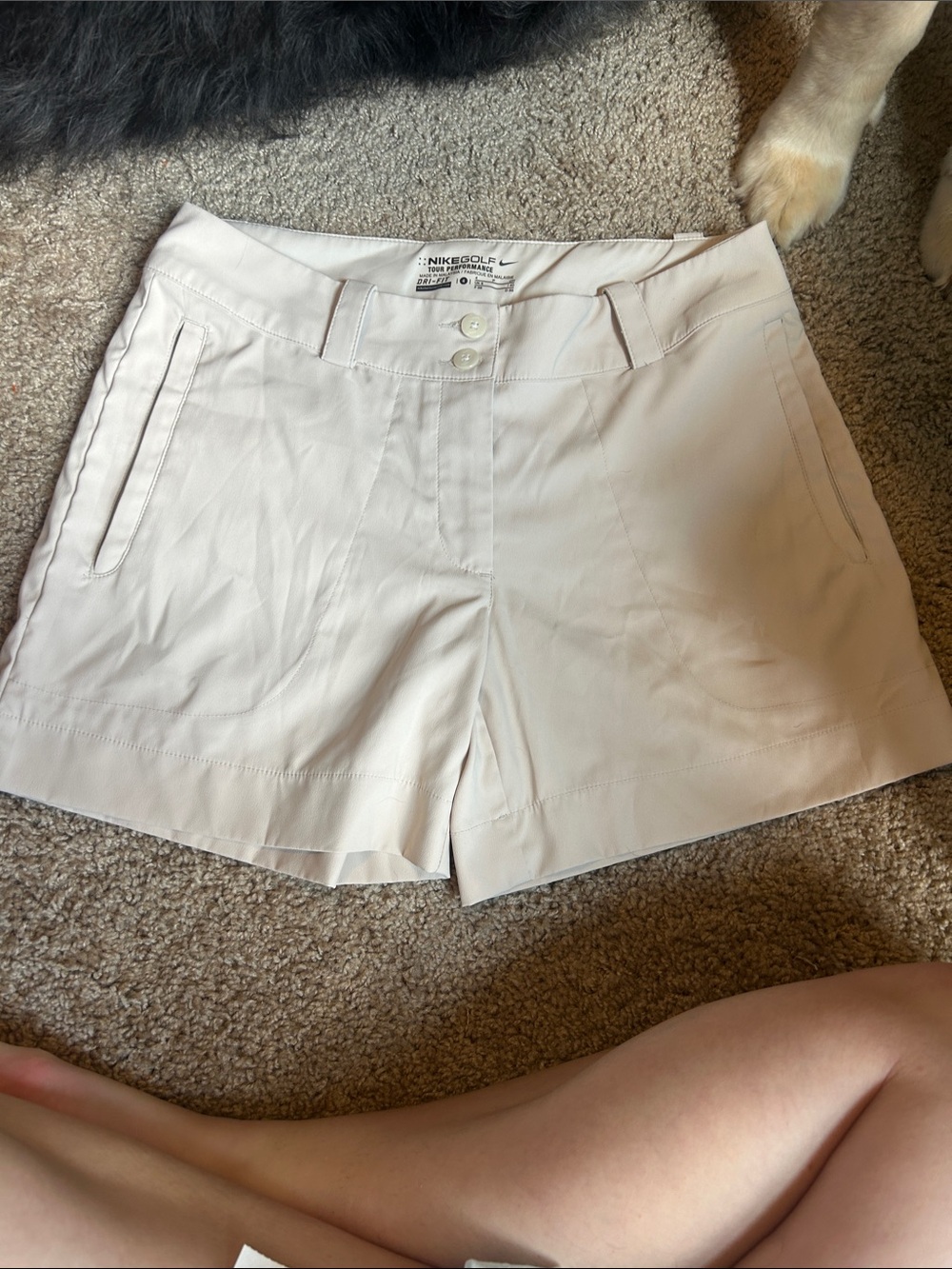 Nike Women's Cream Golf Shorts